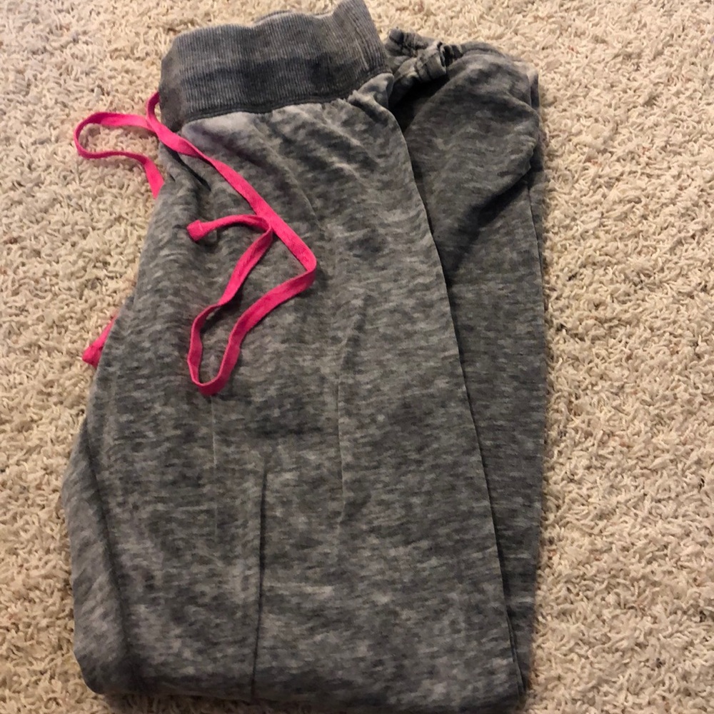 Gray sweatpants
